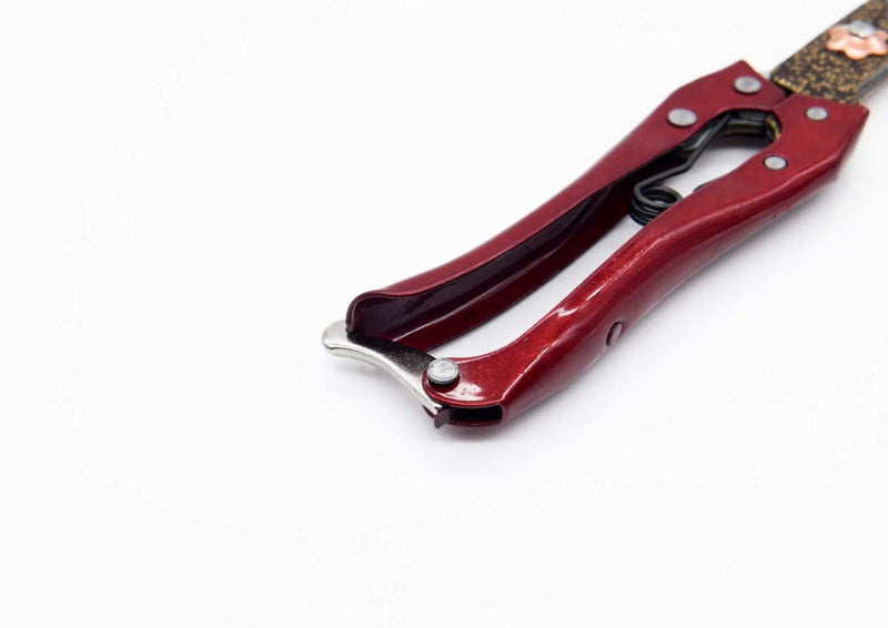 LCDCM Grass Shear Sheep Shear Alpaca Shear - Coated Wear-Resistant Handle, Manganese Steel Double Blade, Strong Spring Suitable For Cattle And Sheep and Horse Hair Hand-Cut (Red 10.2 inches) - Image 3